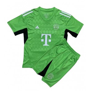 Maillot de foot Bayern Munich Gardien de but Domicile enfant 2023-24 Manches Courte (+ pantalon court)